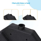 Bonosuki 4-Piece Cantilever Base Offset Patio Umbrella Stand, 176lb - 40.9 x 40.9