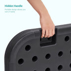 Bonosuki 4-Piece Cantilever Base Offset Patio Umbrella Stand, 176lb - 40.9 x 40.9