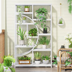 Bookshelf 5 Shelf Industrial Etagere Bookcase for Bedroom, Living Room, Home Office
