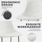 Bossin 18/26/30 inch Bar Stools,Counter Height Bar Stools with Back Modern PU Leather Stools Dining Chair with Footrest