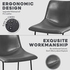 Bossin 18/26/30 inch Bar Stools,Counter Height Bar Stools with Back Modern PU Leather Stools Dining Chair with Footrest