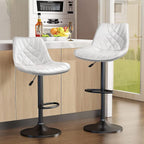 Bossin Adjustable Swivel Bar Stools with Backs – Counter Height