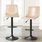 Bossin Adjustable Swivel Bar Stools with Backs – Counter Height