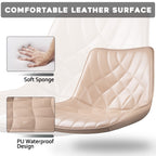 Bossin Adjustable Swivel Bar Stools with Backs – Counter Height