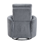 Braidy Corduroy Swivel Glider Manual Reclining Chair