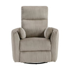 Braidy Corduroy Swivel Glider Manual Reclining Chair