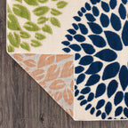 Brescia Modern Floral Circles Indoor/Outdoor Area Rug