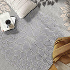 Brescia Modern Floral Circles Indoor/Outdoor Area Rug