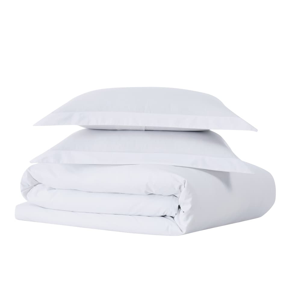 Brooklyn Loom Tight-Weave Cotton Percale Duvet Set