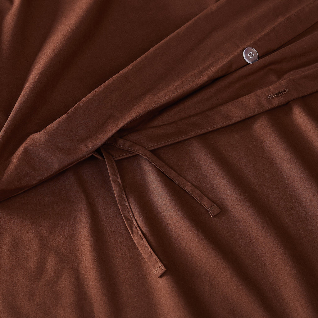 Brooklyn Loom Tight-Weave Cotton Percale Duvet Set