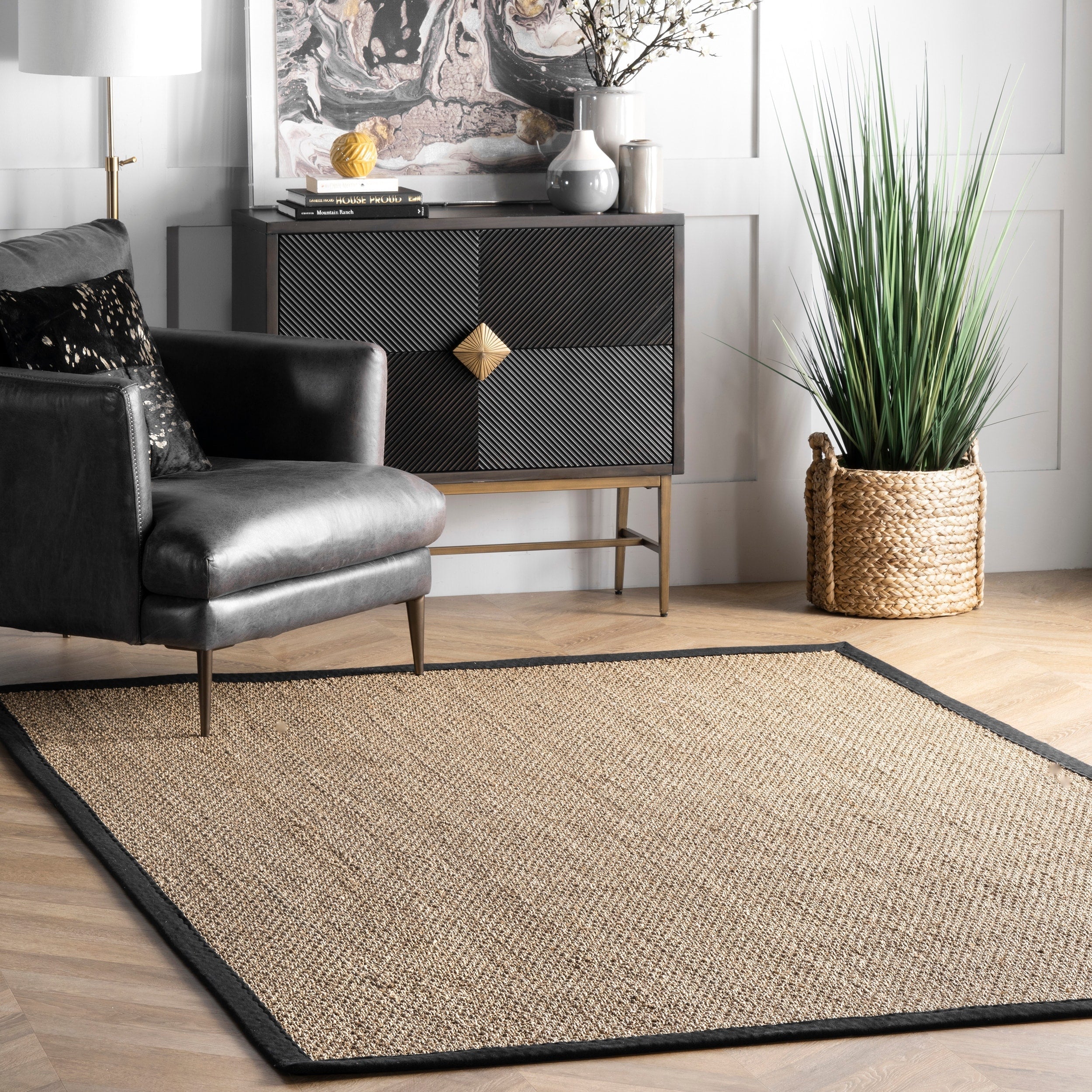 Nuloom Kiana Casual Seagrass Bordered Area Rug