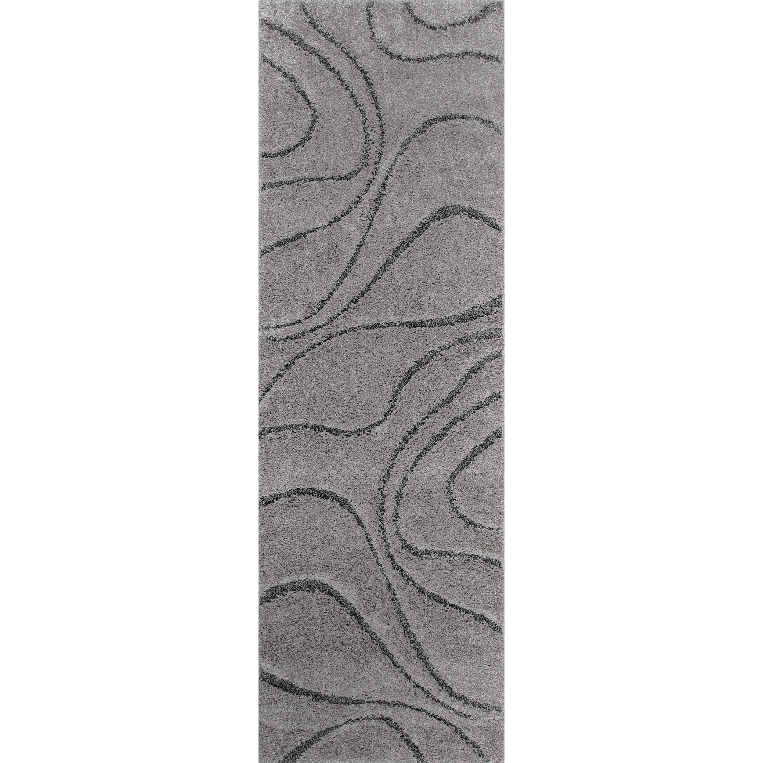 Nuloom Krista Contemporary Swirls Shag Area Rug