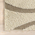 Nuloom Krista Contemporary Swirls Shag Area Rug