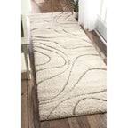 Nuloom Krista Contemporary Swirls Shag Area Rug