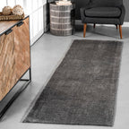 Nuloom Loni SuperiorWash Solid Machine Washable Shag Area Rug