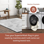 Nuloom Loni SuperiorWash Solid Machine Washable Shag Area Rug