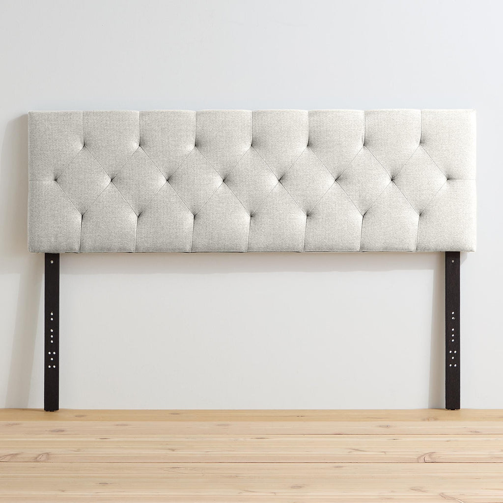 Brookside Kaylee Adjustable Square & Diamond Tufted Upholstered Headboard