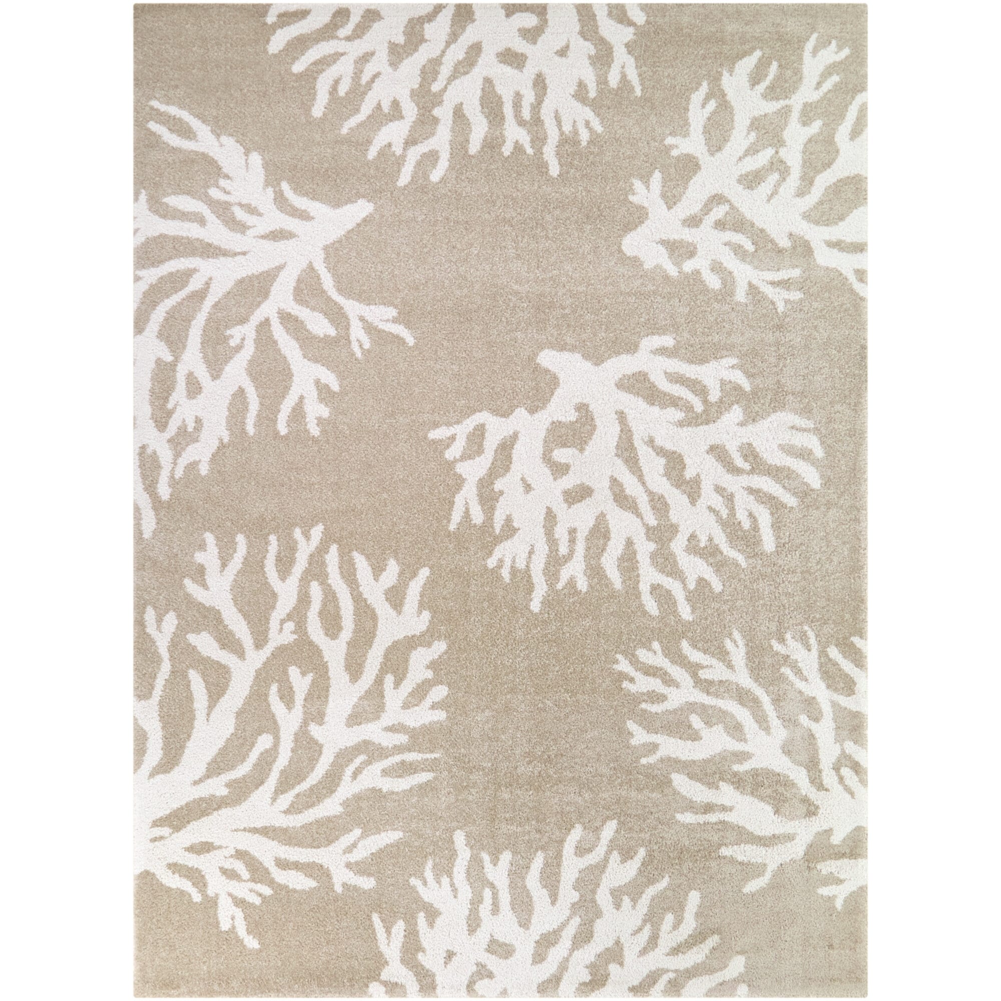 Caistor Coastal Coral Reef Pattern Tropical Area Rug