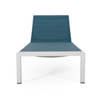 Cape Coral Outdoor Aluminum Chaise Lounge (Set of 2) by Christopher Knight Home - 77.56 D x 25.20 W x 11.80 H