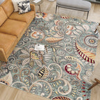 Caprice Mid-Century Modern Floral Indoor Area Rug