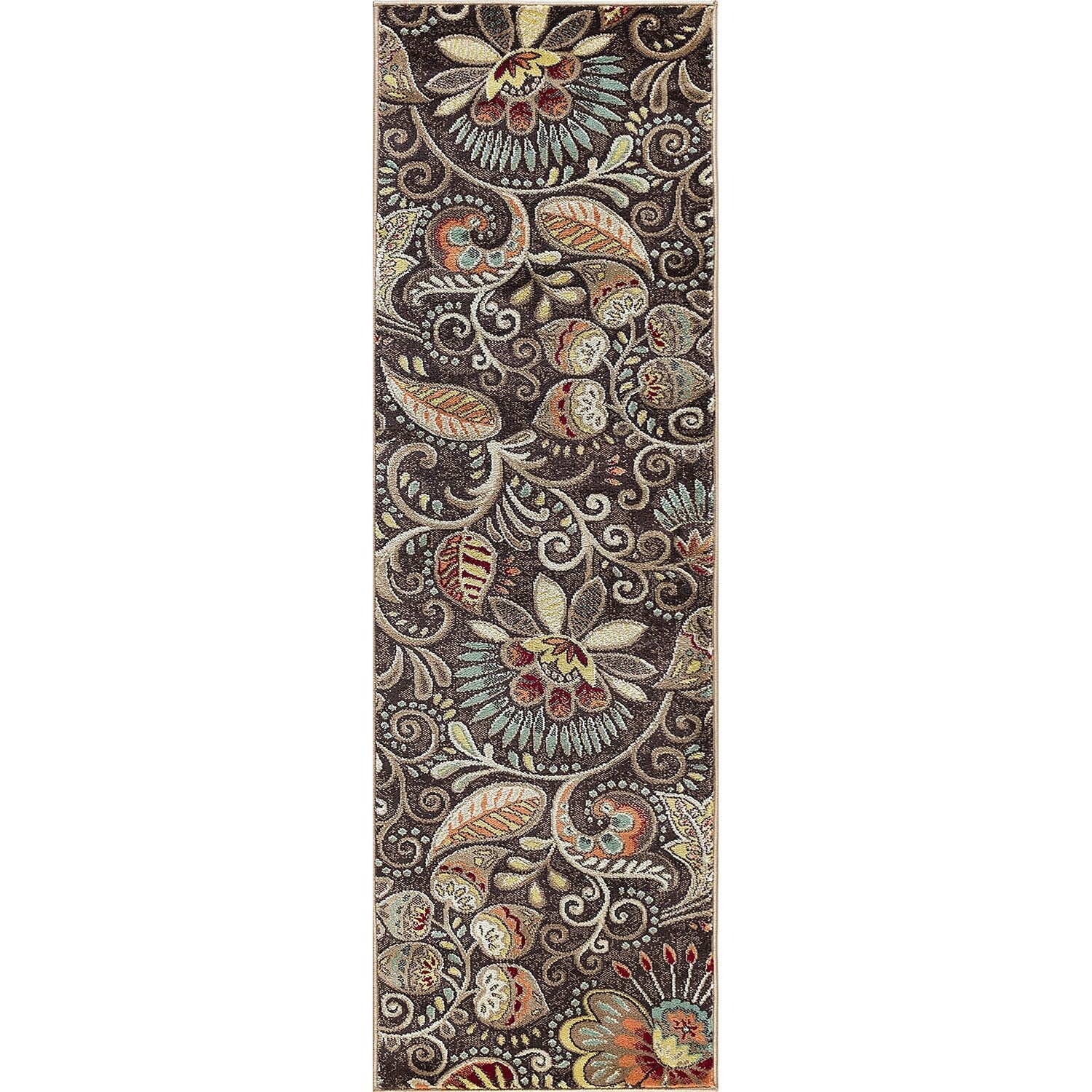 Caprice Mid-Century Modern Floral Indoor Area Rug