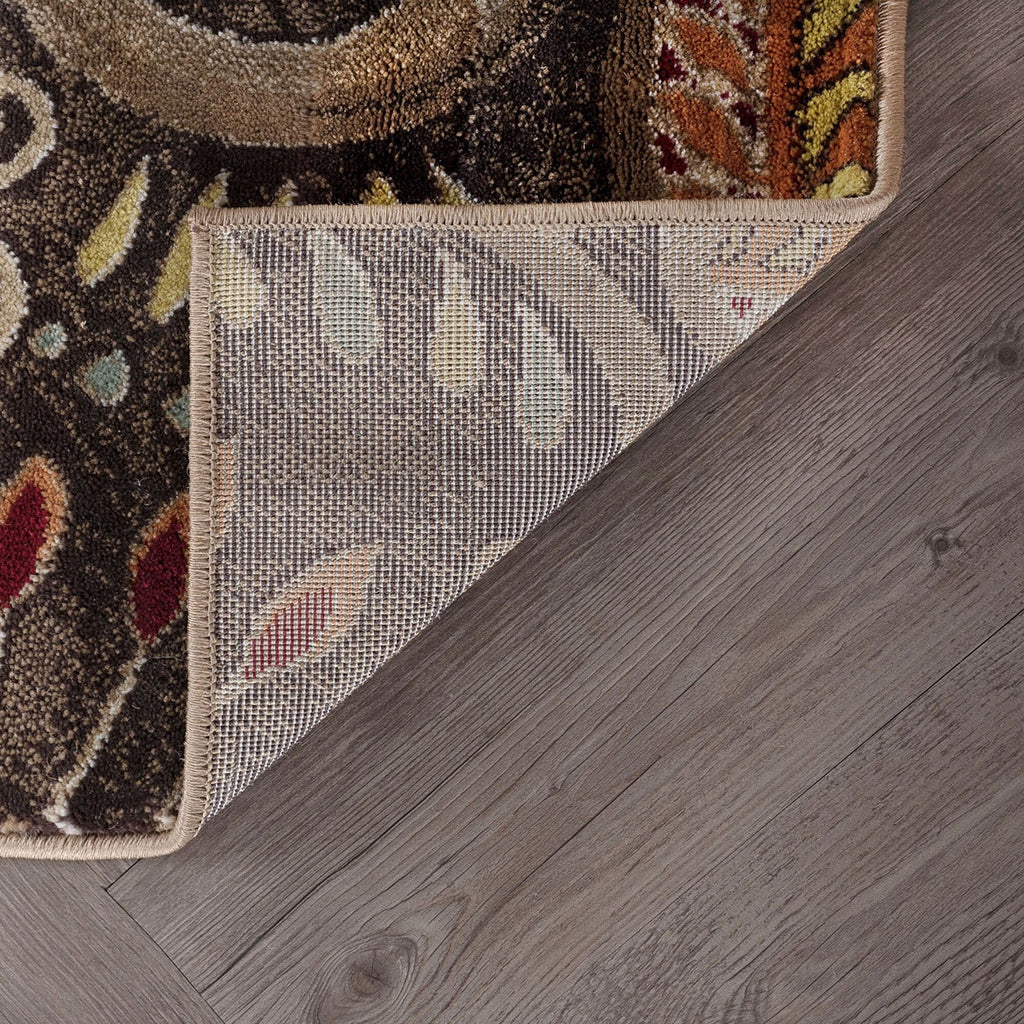 Caprice Mid-Century Modern Floral Indoor Area Rug