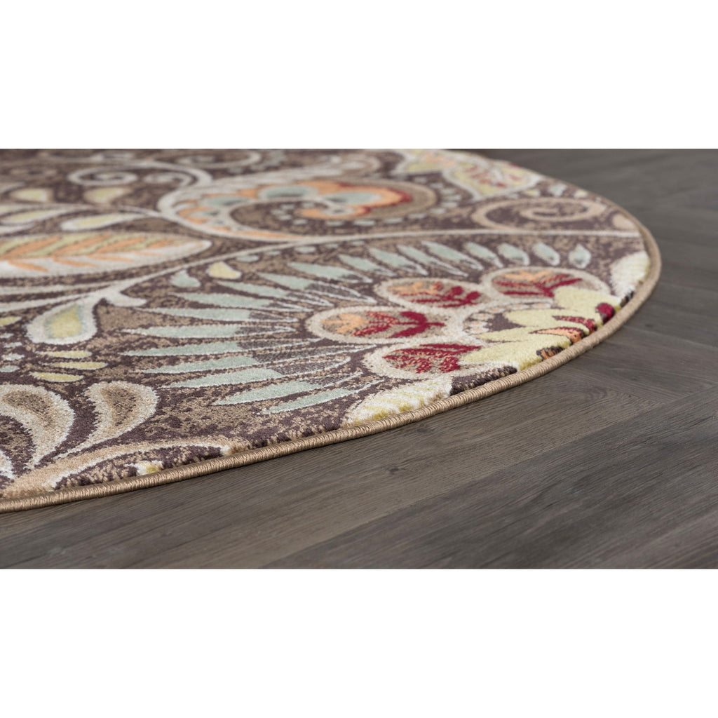 Caprice Mid-Century Modern Floral Indoor Area Rug