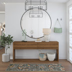 Caprice Mid-Century Modern Floral Indoor Area Rug