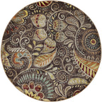 Caprice Mid-Century Modern Floral Indoor Area Rug