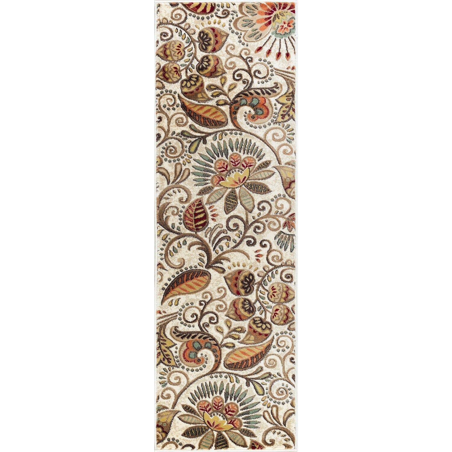 Caprice Mid-Century Modern Floral Indoor Area Rug