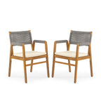 Captef Outdoor 5-piece acacia wood Dining Set by Christopher Knight Home