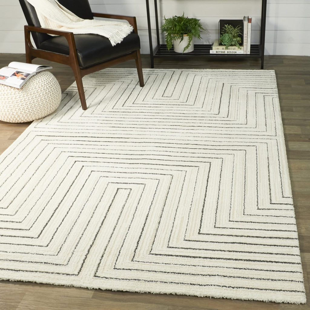 Carmody Modern Geometric Art Deco Area Rug