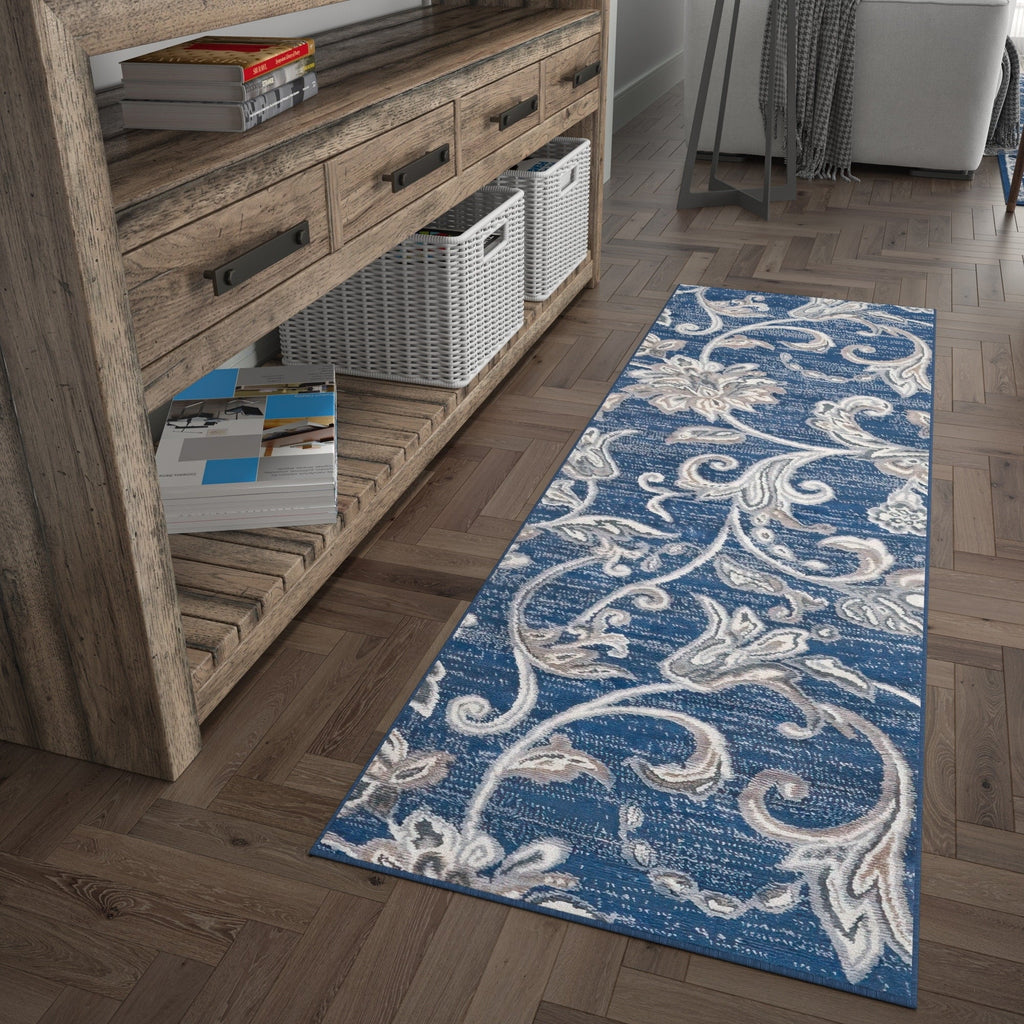 Carrington Transitional Floral & Botanical Indoor Area Rug