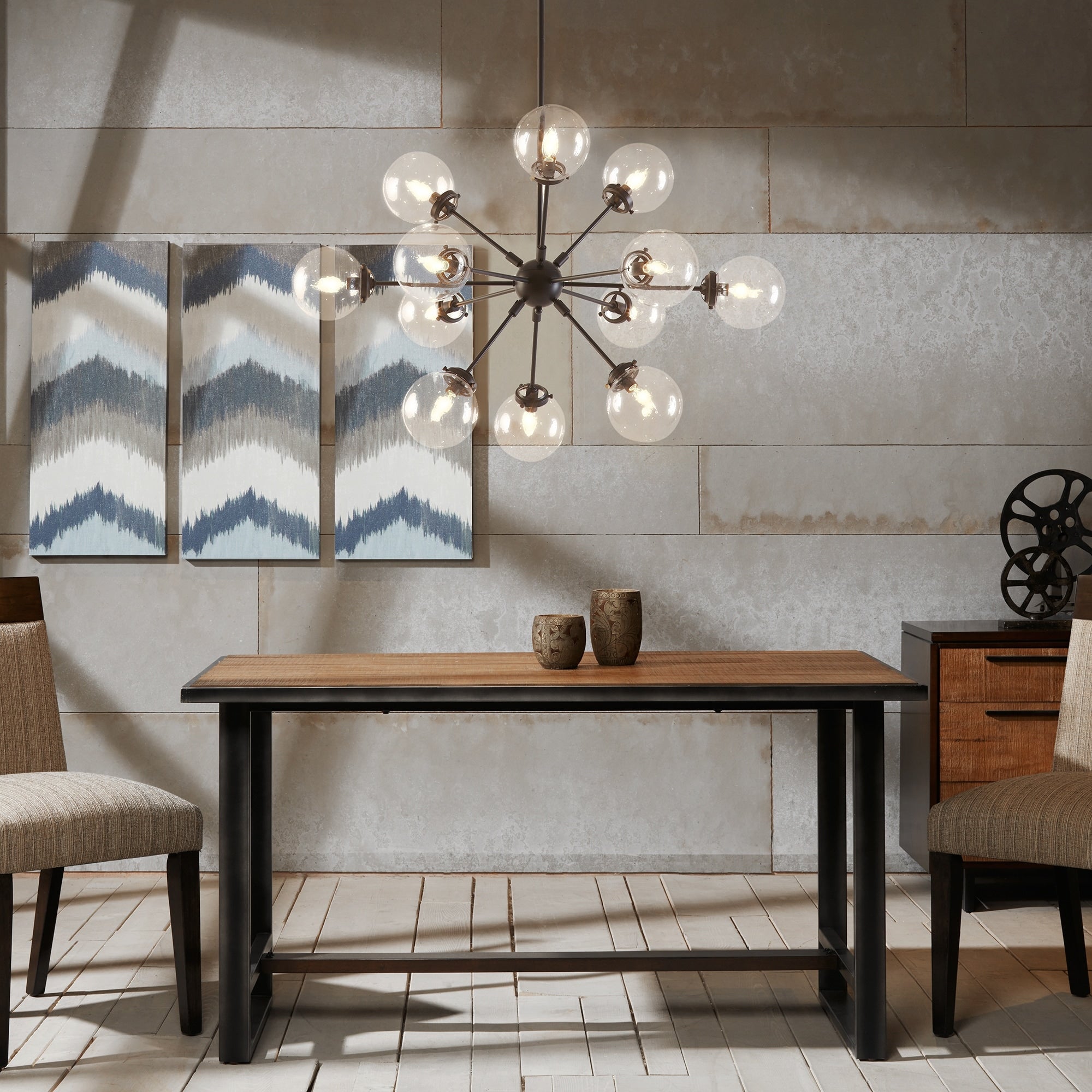 INK+IVY Paige 12-Light Chandelier with Oversized Globe Bulbs