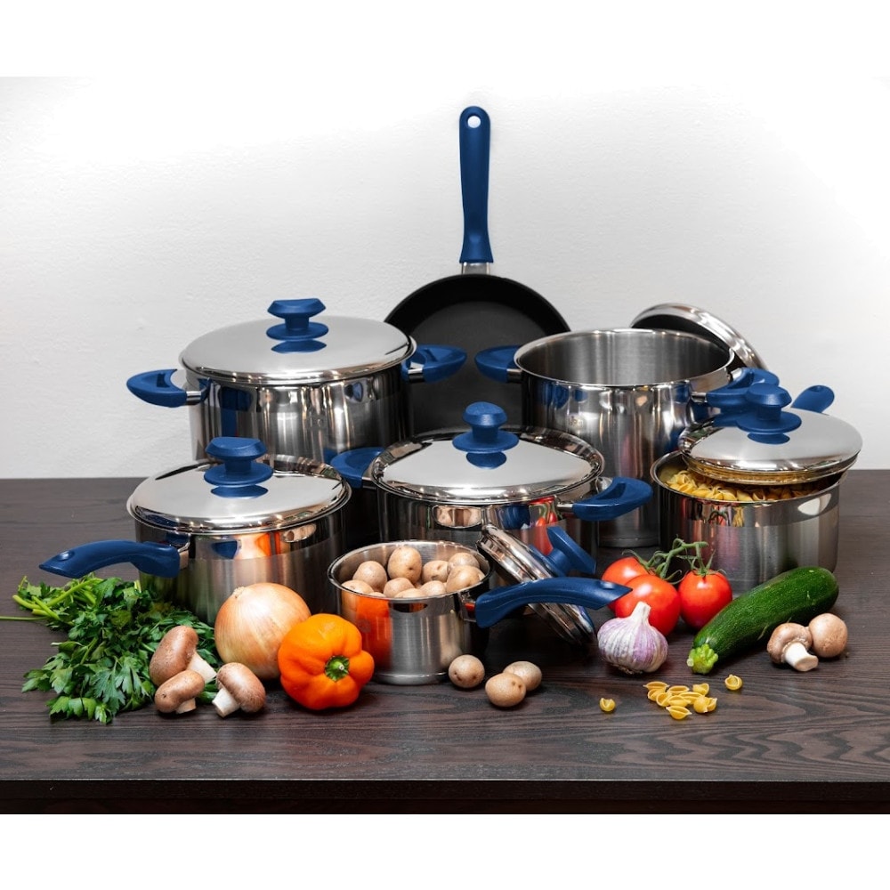 YBM Home Professional Chef's 18/10 Stainless Steel Stock Pot, Induction Compatible