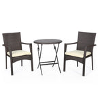 Elba 3-piece Wicker Bistro Set by Christopher Knight Home