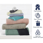 CTT %100 Turkish Cotton Towel Set 8 or 9 Pcs Quick Dry and Absorbent