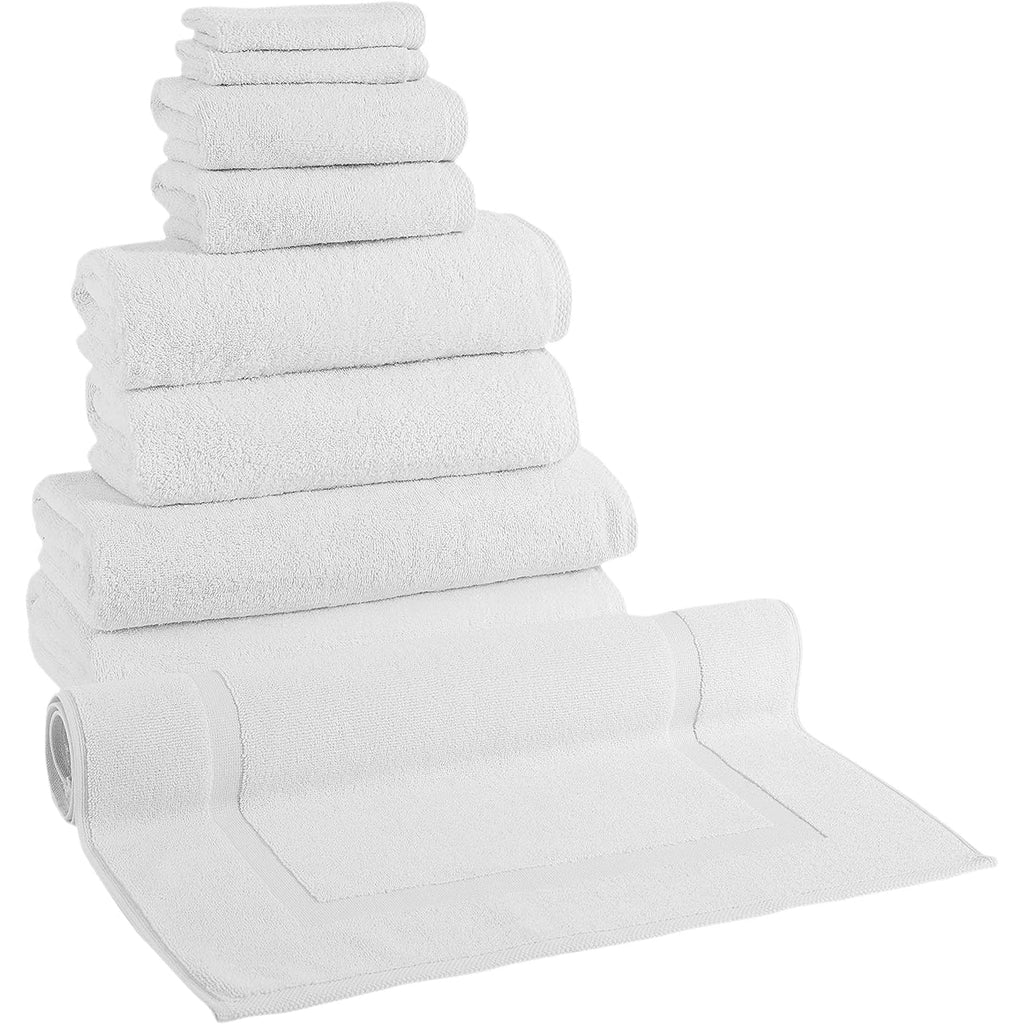 CTT %100 Turkish Cotton Towel Set 8 or 9 Pcs Quick Dry and Absorbent