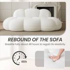 Cloud Shaped Couches for Living Room, Modern Comfy Compressed Sofa, Cloud Shaped Leisure Sofa for Bedroom, Apartment