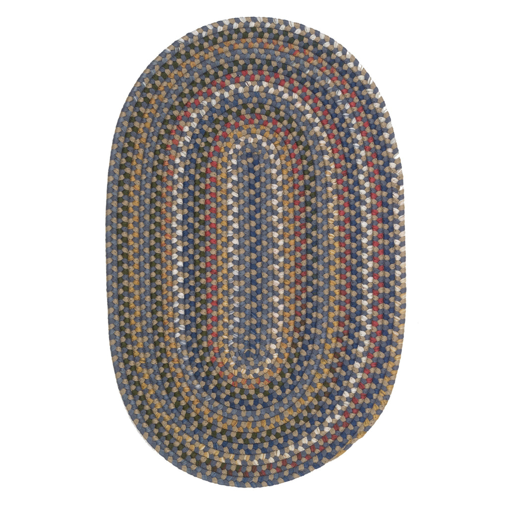 Colonial Mills Wayland Handmade Farmhouse Multicolor Braided Oval Rug