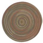 Colonial Mills Wayland Rustic Farmhouse Braided Multicolor Round Rug