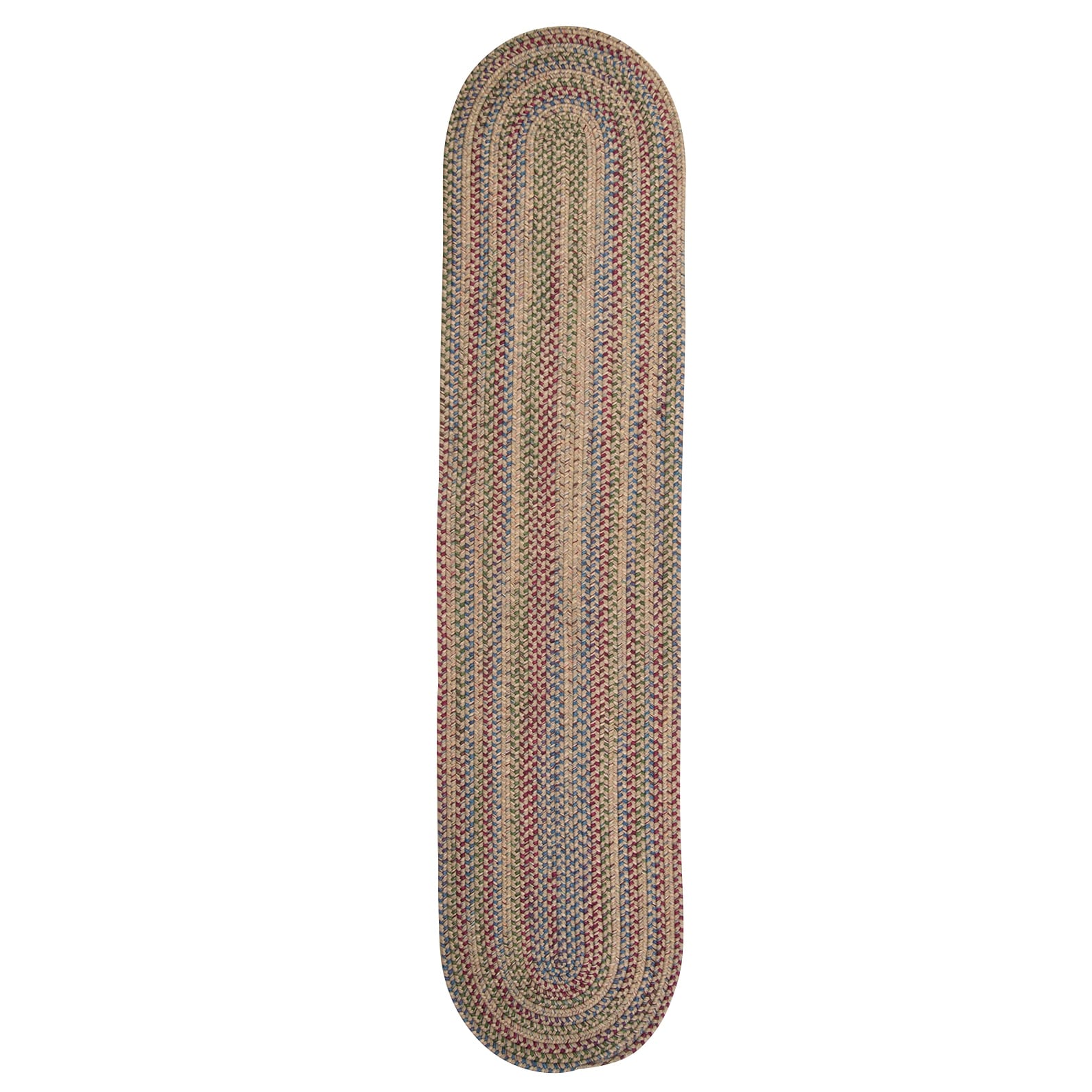 Colonial Mills Worley Multicolor Rustic Braided Handcrafted Runner Rug