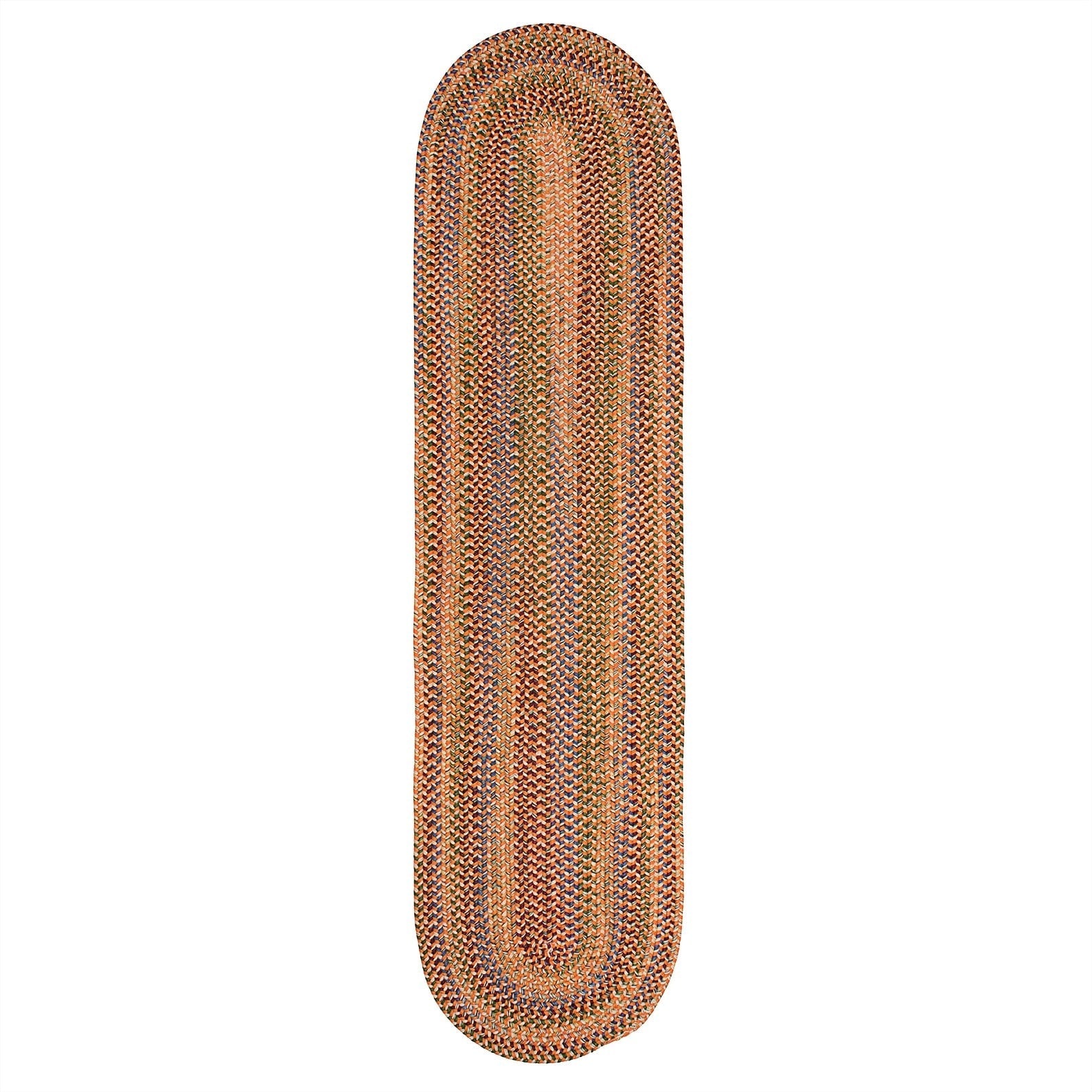 Colonial Mills Worley Multicolor Rustic Braided Handcrafted Runner Rug