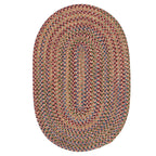 Colonial Mills Worley Rustic Farmhouse Braided Multicolor Oval Rug