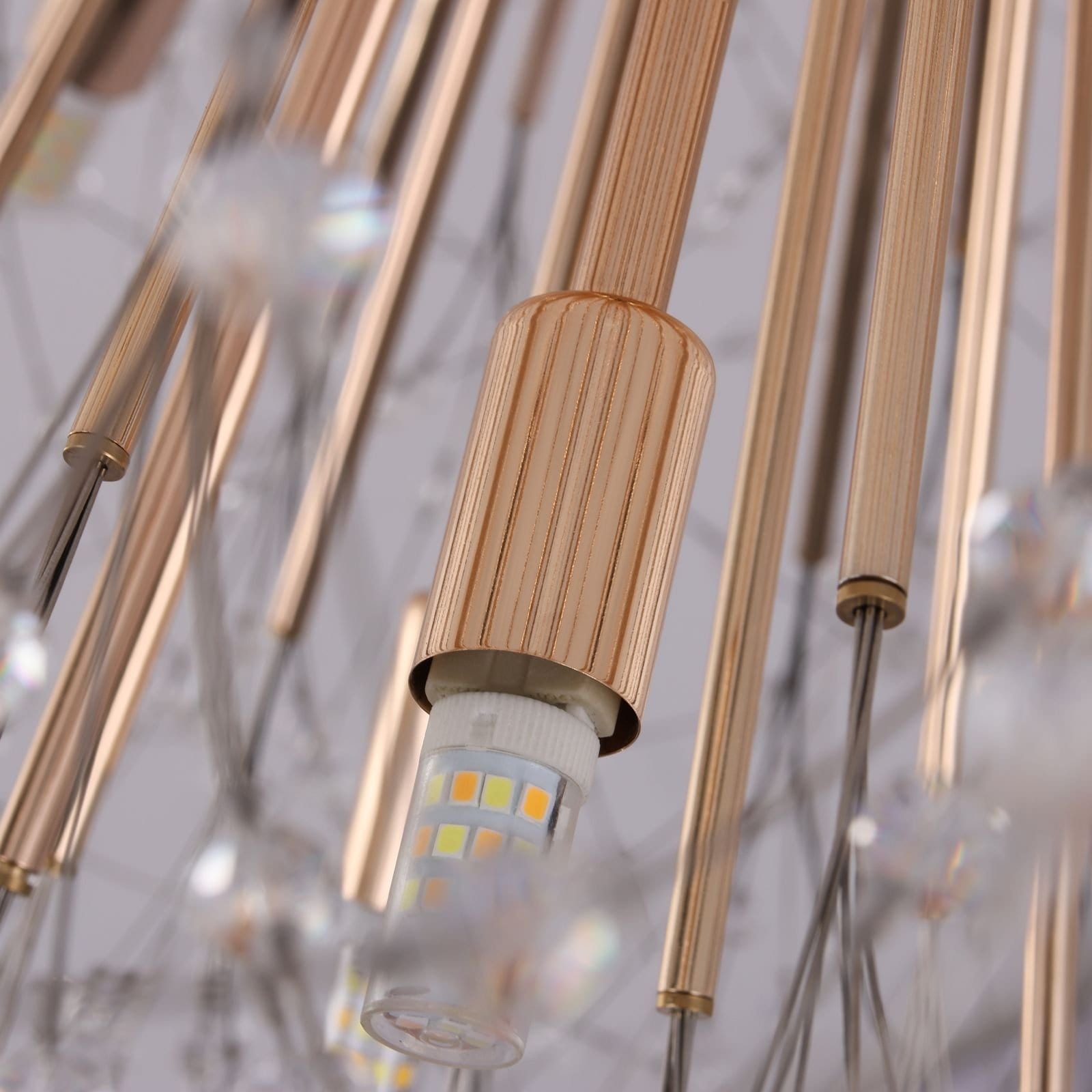 Contemporary 16/20/24-Light Glam Firework Crystal Sputnik Chandelier Dandelion Pendant Light