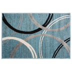 World Rug Gallery Contemporary Abstract Circles Design Area Rug