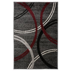 World Rug Gallery Contemporary Abstract Circles Design Area Rug
