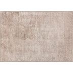 Contemporary Distressed Stripe Machine Washable Area Rug