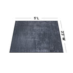 Contemporary Distressed Stripe Machine Washable Area Rug