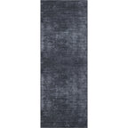 Contemporary Distressed Stripe Machine Washable Area Rug